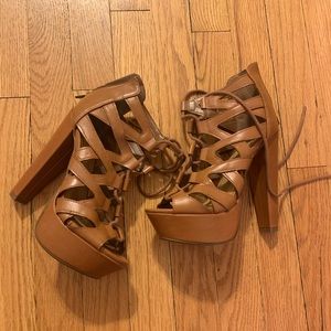 Brown Platform Heels
